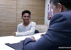 Daddy Mike Dildo Fucks Asian Boy Jude