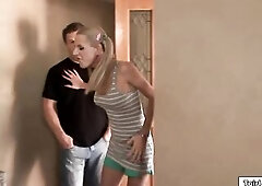 Large breasts trans Juliette Stray acts as a babysitter to have an affair with a stud.The golden-haired shemale gets titfucked and deepthroat facefuck