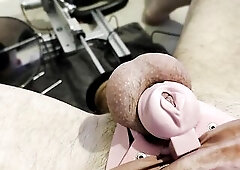 Sissy being banged by machine