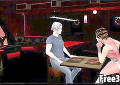 two magnificent 3D cartoon shemales getting banged hard