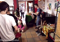 Goth Whore Publicly Shamed And Drilled