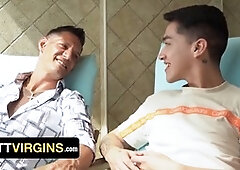 Jax deflorates Johnny's tight hole for their premier time together