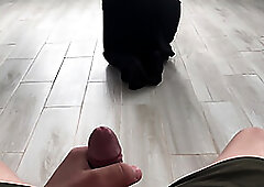 Arab stepmom was cleaning sexy and my penis got on her tight arse and I fucked her