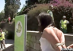 Public Disgrace Susana Abril Nude Central Square Public Fuck All Holes Steve Holmes