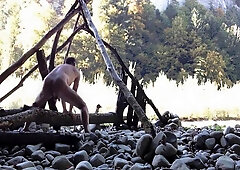 Outdoor Prostate Massage With Anal Toy 4 Min