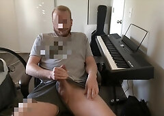 Stepbro Fapping Off Large Fuck-stick