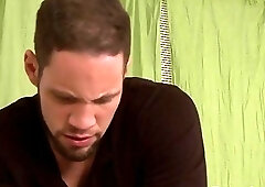 Sensual massage with blonde shemale ends with a real bang