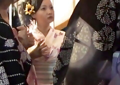 Korean girl gang fucked in Japan