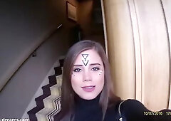 Publickick Com - Littlecaprice Blowjob Close to the Hotel-reception