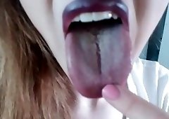 Sexy upclose cumshot