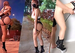 Suffer Day - outdoor ponygirl