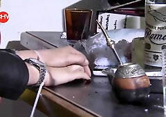 Leather Jacket Women Cleave Gagged