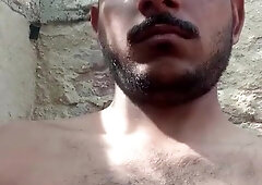 Highly Mind-blowing fellow in douche displaying his sexy figure to his worshippers