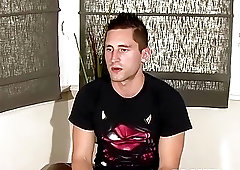 Buff UK amateur dude touching his dick