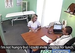 FakeHospital Wicked blond nurse gets doctors full attention
