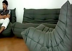 Exotic male in incredible frat/college, handjob gay porn video