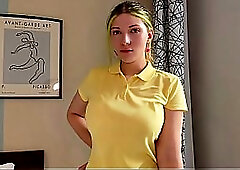 Delivery Girl Begs For My Cock To Keep Her Job Sucking Lovingly Hard