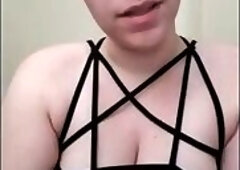 Anal Jerk Off Instruction from Big Titty Goth Babe