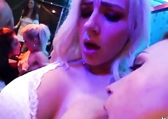 Ultra hawt pornstar honeys dancing erotically eating their cunts and screwing big cocks at a sex party. See outstanding club hotties screwing in publi