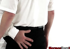 Uniform eldar blows cock