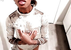 Hot Space Trans Cutie Pleasures Her Clitoris for first time since Facial Surgery - Full movie on OnlyFans