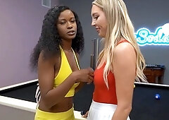 Hot Amateur College Lesbians Fuck On Pool Table Before