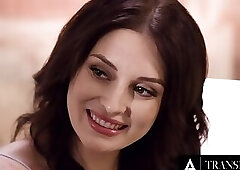 TRANSFIXED - Cis Girl Rides Long-Time Lesbian Trans Bestie Eva Maxim's Big Cock After Shoppi