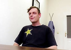 Blond-haired beauty cums during POV bareback anal