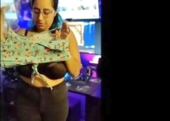 undressing trying on outfits