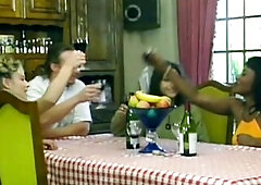 Vintage Blond European 80s Housewife Tries Afro Cutie