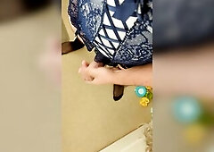 See me cum everywhere in Lovehoney underware and nylons.