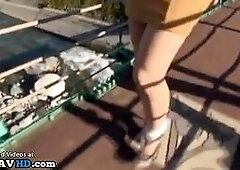 Japanese splendid babe gives hot oral sex to her man