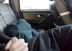 Guy Jerking Off Dick In Taxi