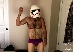 Hairy, gay lingerie, average cock