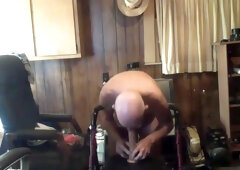 Grandpa John with big dildo (80 years) 2