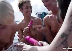 Boat Party - Berlin Fivesome Can’t Keep Their Hands And Tongues Off Every Other (Ep three of 4)