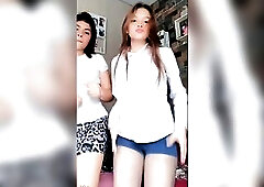 This babe films herself with her ally whilst showing off her overweight, luscious snatch