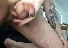 watching pierced cock