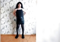 Large Haunches Cute Feminine Legs Gorgeous Chest in Honeys Dresses