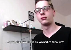 Debt Dandy - Perfect amateur gagging outdoors