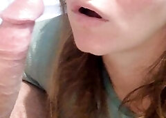 Hold my hair back during the time that I blow u.