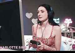 Charlotte Sins, has been live streaming for hours for a charity event