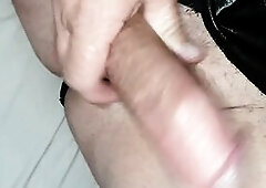 Sissy Cuckold Plays crossdresser and jucks Her Little Clitoris