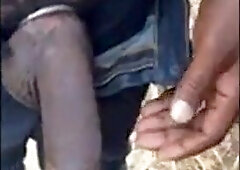 Toying With Numerous Yam-Sized Black Meatpipes