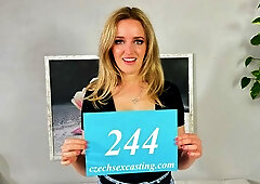 This blonde from Australia is so sexy and horny