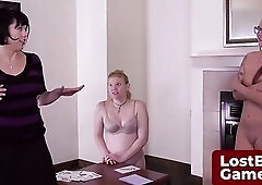 Amber, Julie, and Sassy, seasoned pros with a combined 28 years of experience, are here to play a tantalizing game called "I’ll Show U Mine.&qu