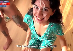 Country Slut Sucks Three Cocks And Gets A Lot Of Cum On Her Face - Cumwalk With Katty West