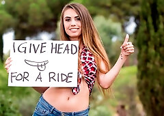 Outdoor fucking movie featuring desperate hottie Elle Rose