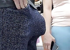Stranger Man Ejaculate by Hotty's Hand In a Crowded Bus