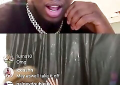 Swarmz Instagram Live - Girl Twerks Ass Flashes & Wets Top